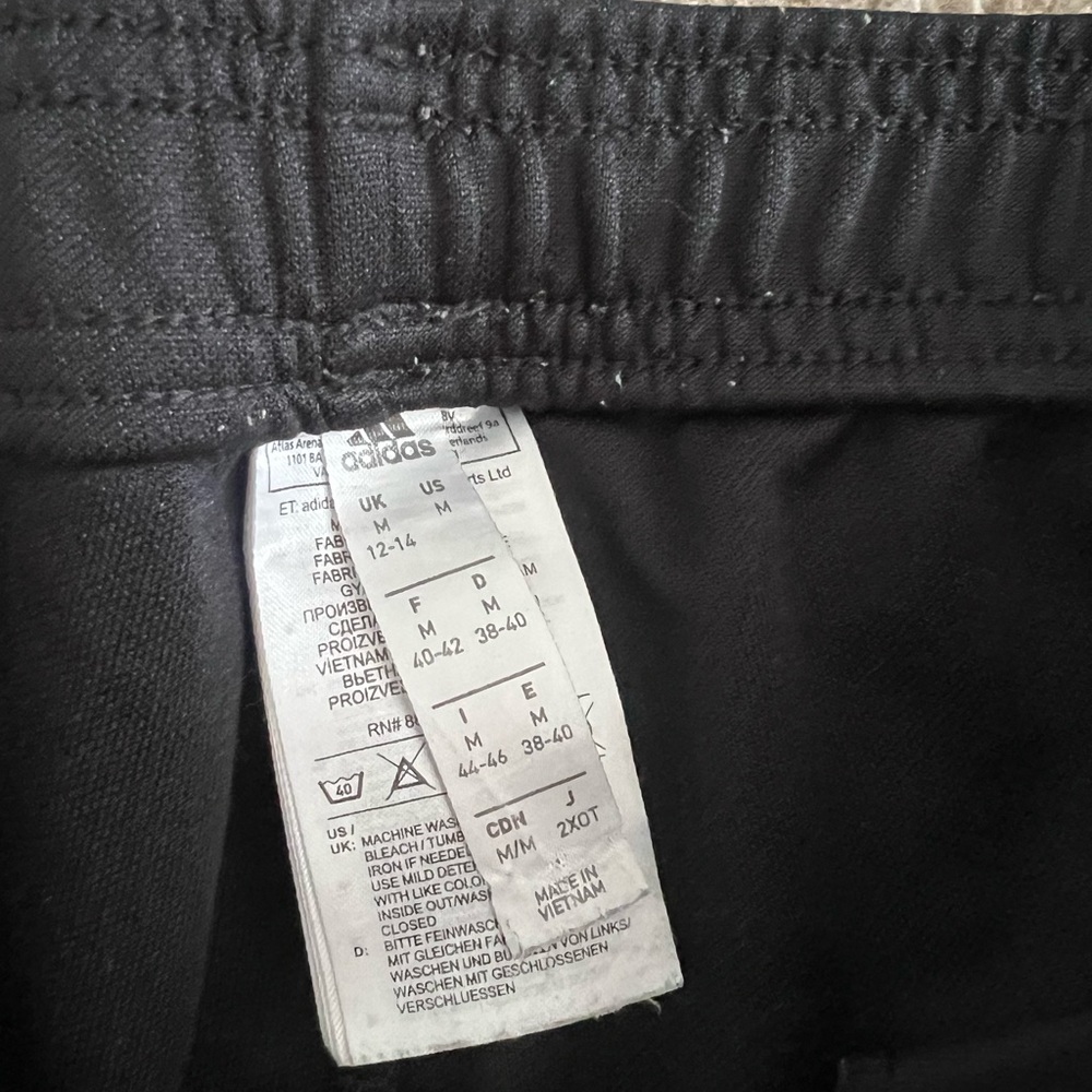 Adidas Black and White Sweatpants with Iconic Stripes - Picture 4 of 7